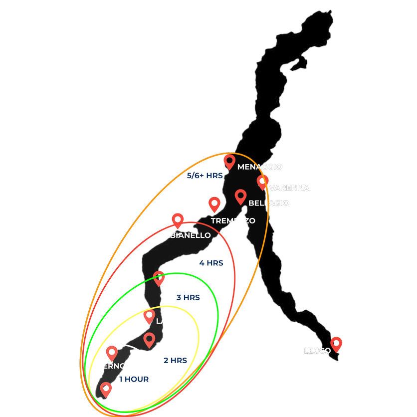 Itinerary Map - Wave Boat Como